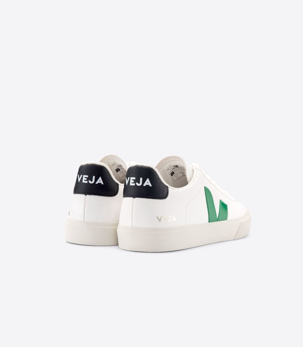 Tenis Veja Mujer - Campo Chromefree Cuero - Blancos - 408KDQWOM